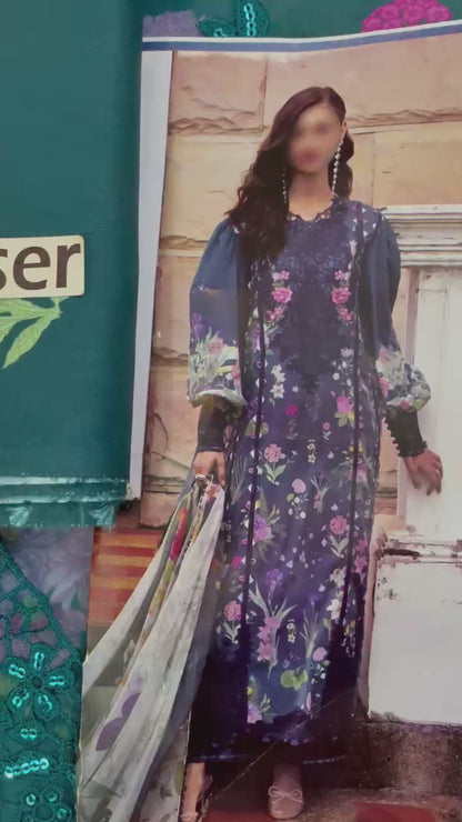 UNSTITCHED ELAF CHIKENKARI 2026