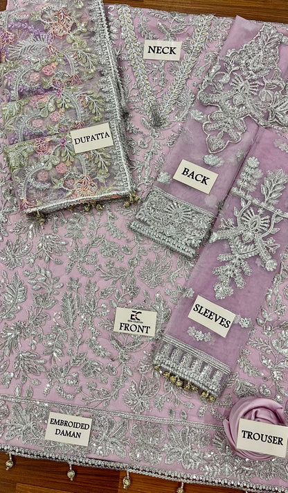 UNSTITCHED ZARIF LUXURY NET COLLECTION 2026