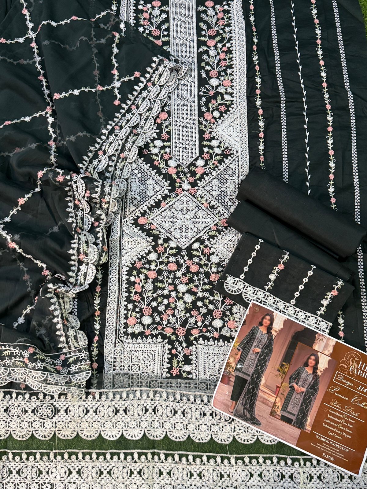 Unstitched Fancy lawn