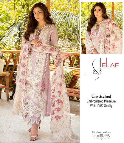 UNSTITCHED ELAF CHIKENKARI