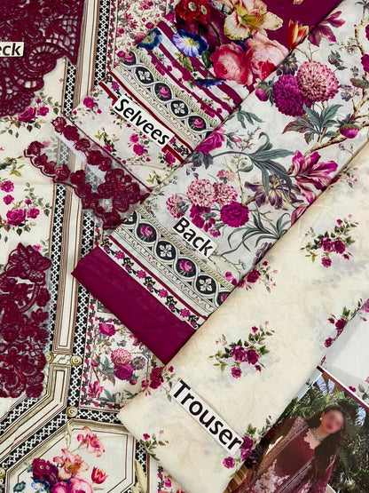 UNSTITCHED ELAF lawn collection 2026