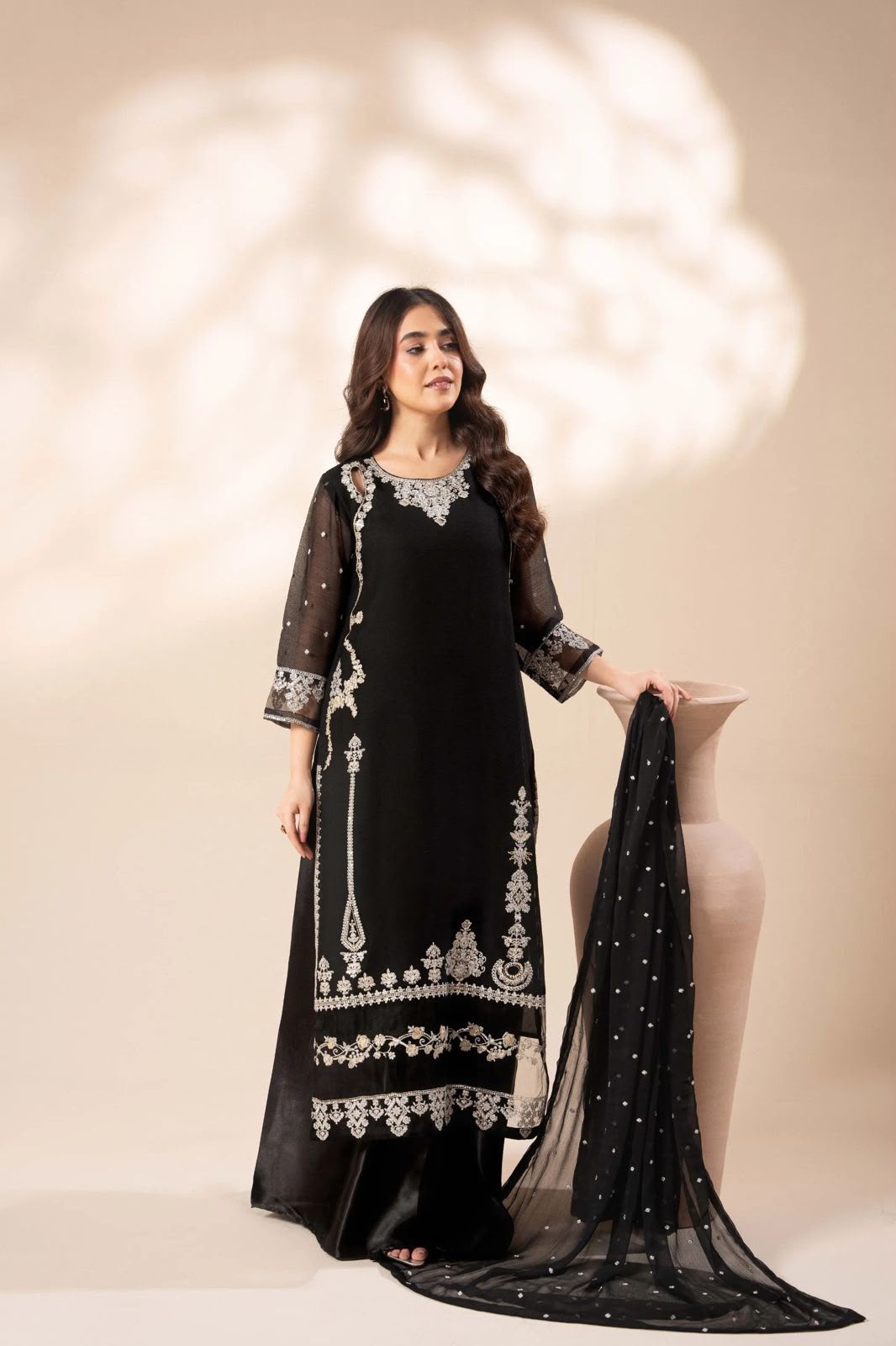 UNSTITCHED AGHA NOOR LUXURY CHIFFON ARTICLE
